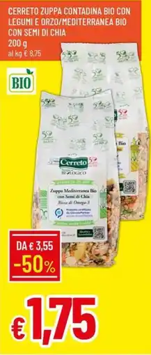 Galassia Ceretto Zuppa Mediterranea Bio con Semi di Chia offerta