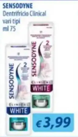Acqua & Sapone Sensodyne dentifricio clinical white offerta