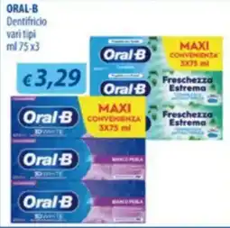 Acqua & Sapone Dentifricio Oral-B vari tipi offerta