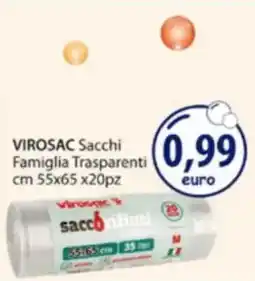 Acqua & Sapone VIROSAC Sacchi Famiglia Trasparenti offerta