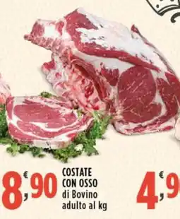 Rossotono Carrefour Costate con osso di Bovino adulto offerta