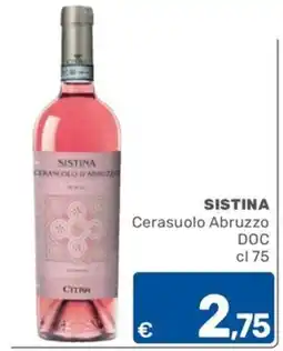 ARCA C+C cash and carry Sistina Cerasuolo d'Abruzzo offerta