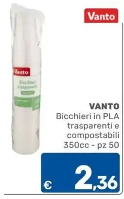 ARCA C+C cash and carry Vanto Bicchieri trasparenti offerta