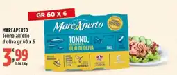 Rossotono Carrefour Tonno all'olio d'oliva Mare Aperto offerta