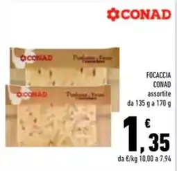 Conad Superstore Focaccia Conad assortite offerta