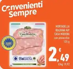 Conad Superstore Mortadella Bologna IGP Casa Modena con pistacchio offerta