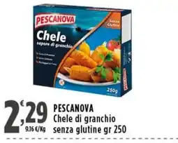 Rossotono Carrefour Pescanova Chele di granchio senza glutine offerta