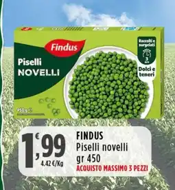 Rossotono Carrefour Findus Piselli novelli offerta