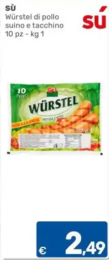 ARCA C+C cash and carry Würstel di pollo suino e tacchino offerta