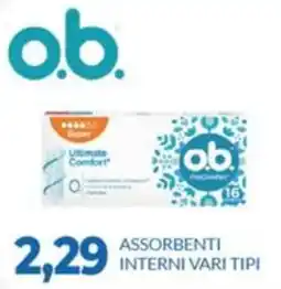 GeD Shopping o.b. assorbenti interni offerta