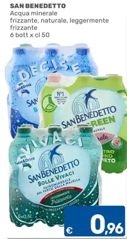 ARCA C+C cash and carry San Benedetto Acqua minerale frizzante, naturale, leggermente frizzante offerta