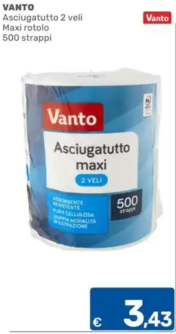 ARCA C+C cash and carry Asciugatutto Vanto maxi 2 veli offerta