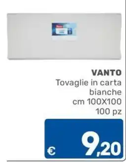 ARCA C+C cash and carry Vanto tovaglie in carta bianche offerta