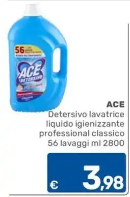 ARCA C+C cash and carry ACE Detersivo lavatrice liquido igienizzante professional classico offerta