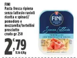 Rossotono Carrefour Fini tortellini senza lattosio con prosciutto crudo offerta