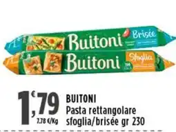 Rossotono Carrefour Buitoni Pasta rettangolare sfoglia/brisée offerta