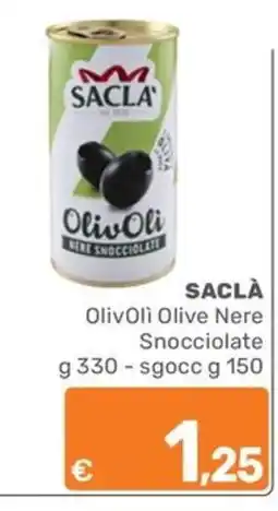 ARCA C+C cash and carry Sacla Olivoli Olive Nere Snocciolate offerta