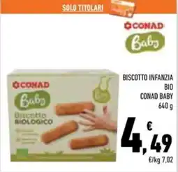 Conad Superstore Biscotto biologico Conad Baby offerta