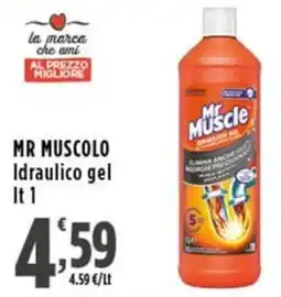 Rossotono Carrefour Mr Muscle idraulico gel offerta