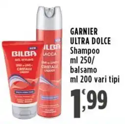 Rossotono Carrefour Garnier Ultra Dolce Shampoo e balsamo offerta