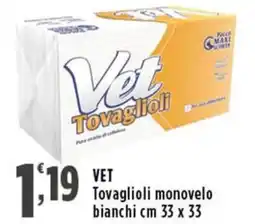 Rossotono Carrefour Vet Tovaglioli offerta