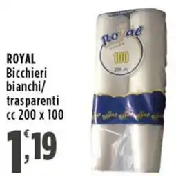 Rossotono Carrefour Royal bicchieri bianchi/trasparenti offerta