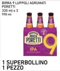 Conad Superstore Birra 9 luppoli agrumati Poretti offerta