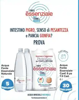 Carrefour Express Acqua Fonte Essenziale Naturale offerta
