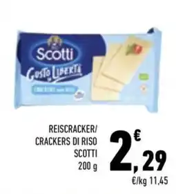 Conad City Crackers di riso Scotti offerta