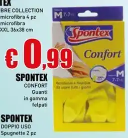 Casalandia Spontex guanti in gomma felpati offerta