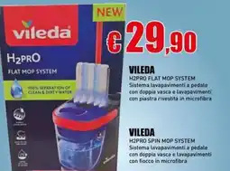 Casalandia Vileda H2PRO Flat Mop System offerta