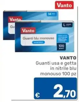ARCA C+C cash and carry Vanto Guanti usa e getta in nitrile blu monouso offerta