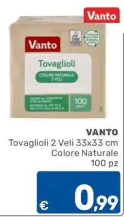 ARCA C+C cash and carry Vanto Tovaglioli 2 Veli offerta