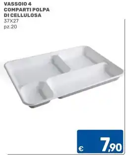 ARCA C+C cash and carry Vassoio 4 comparti polpa di cellulosa offerta