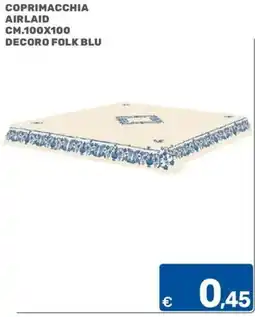 ARCA C+C cash and carry Coprimacchia airlaid decoro folk blu offerta