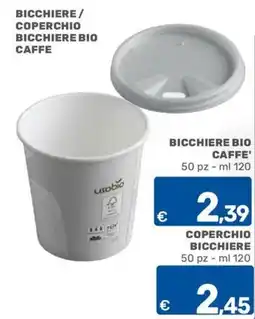 ARCA C+C cash and carry Bicchiere bio caffè offerta