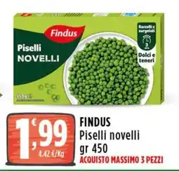 Rossotono Carrefour Findus Piselli novelli offerta