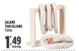 Rossotono Carrefour Salame Torciglione offerta