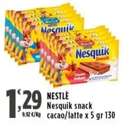 Rossotono Carrefour Nesquik snack cacao/latte offerta