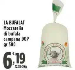 Rossotono Carrefour La Bufalat Mozzarella di bufala campana DOP offerta