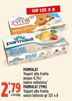 Rossotono Carrefour Parmalat Yogurt alla frutta intero vellutato offerta