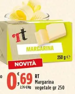 Rossotono Carrefour RT Margarina vegetale offerta