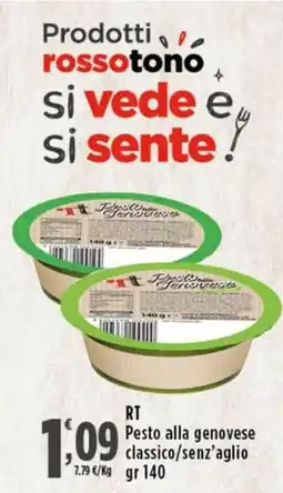 Rossotono Carrefour Pesto alla genovese classic offerta