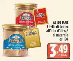 Rossotono Carrefour AS DO MAR Filetti di tonno offerta
