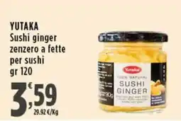 Rossotono Carrefour Yutaka Sushi ginger offerta
