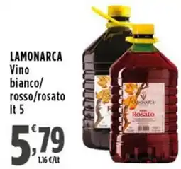 Rossotono Carrefour Lamonarca Vino bianco/rosso/rosato offerta