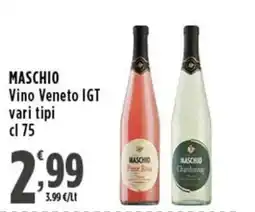 Rossotono Carrefour Maschio Vino Veneto IGT offerta