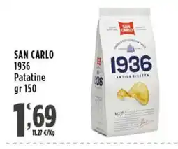 Rossotono Carrefour San Carlo 1936 Patatine offerta