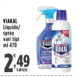 Rossotono Carrefour Viakal liquido/spray offerta