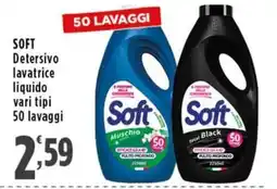 Rossotono Carrefour Soft Detersivo lavatrice liquido offerta